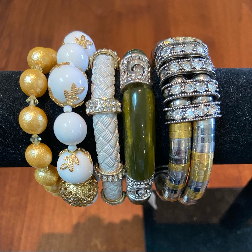 Stretchy, colorful bracelets